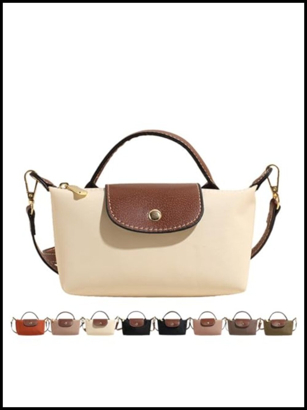 Mini Crossbody Bag Women Adjustable Strap Zipper Shoulder Purse